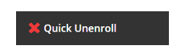 screenshot of Quick Unenroll button in Blackboard
